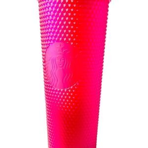 Starbucks 2023 Spring Pink Jelly Studded Venti 24oz Tumbler To Go Coffee Tea Cup